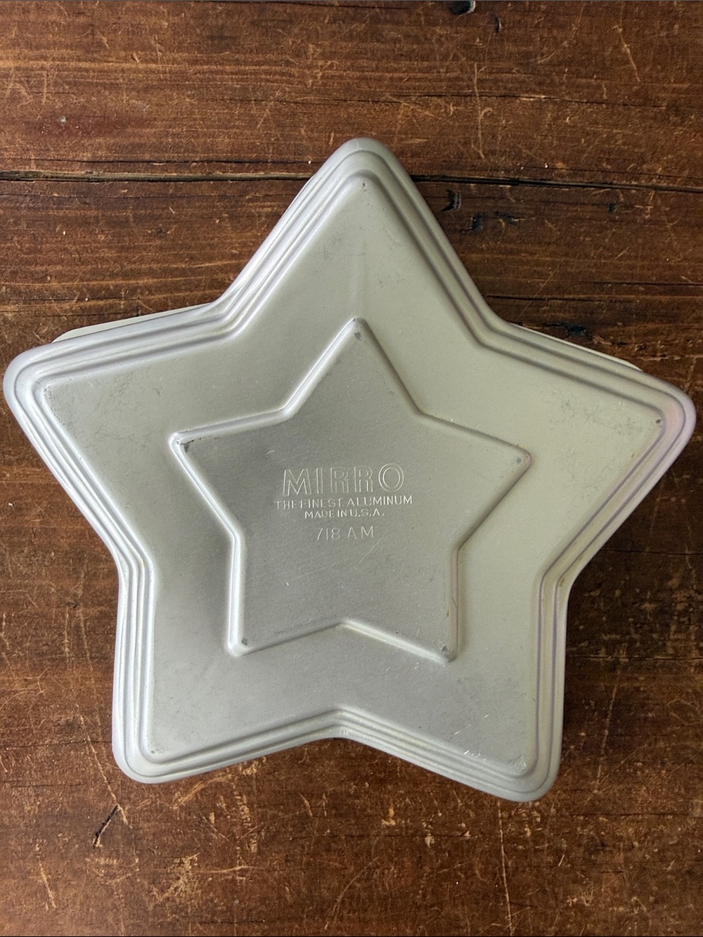 Mirro Vintage Star-Shaped Aluminum Cake Pan - Jello Mold - Made in USA